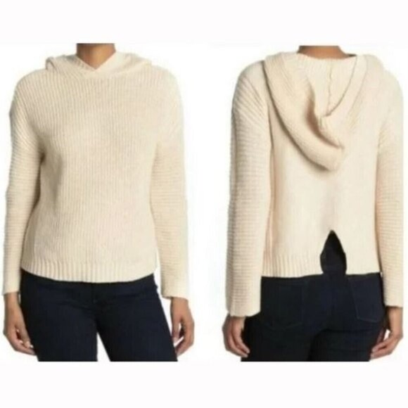 Abound Beige Hooded Sweater Size S NWT - Picture 1 of 11